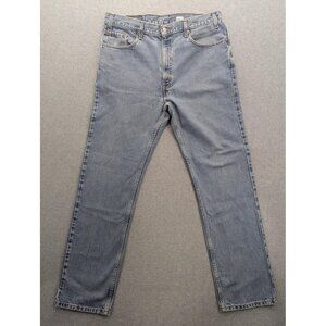 Vintage Levis 505 Jeans Mens 38x34 Blue Light Wash Regular Fit Straight Colombia